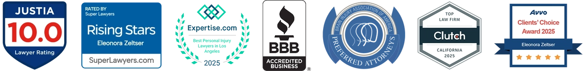 Abogados de accidentes y lesiones personales certificados en California